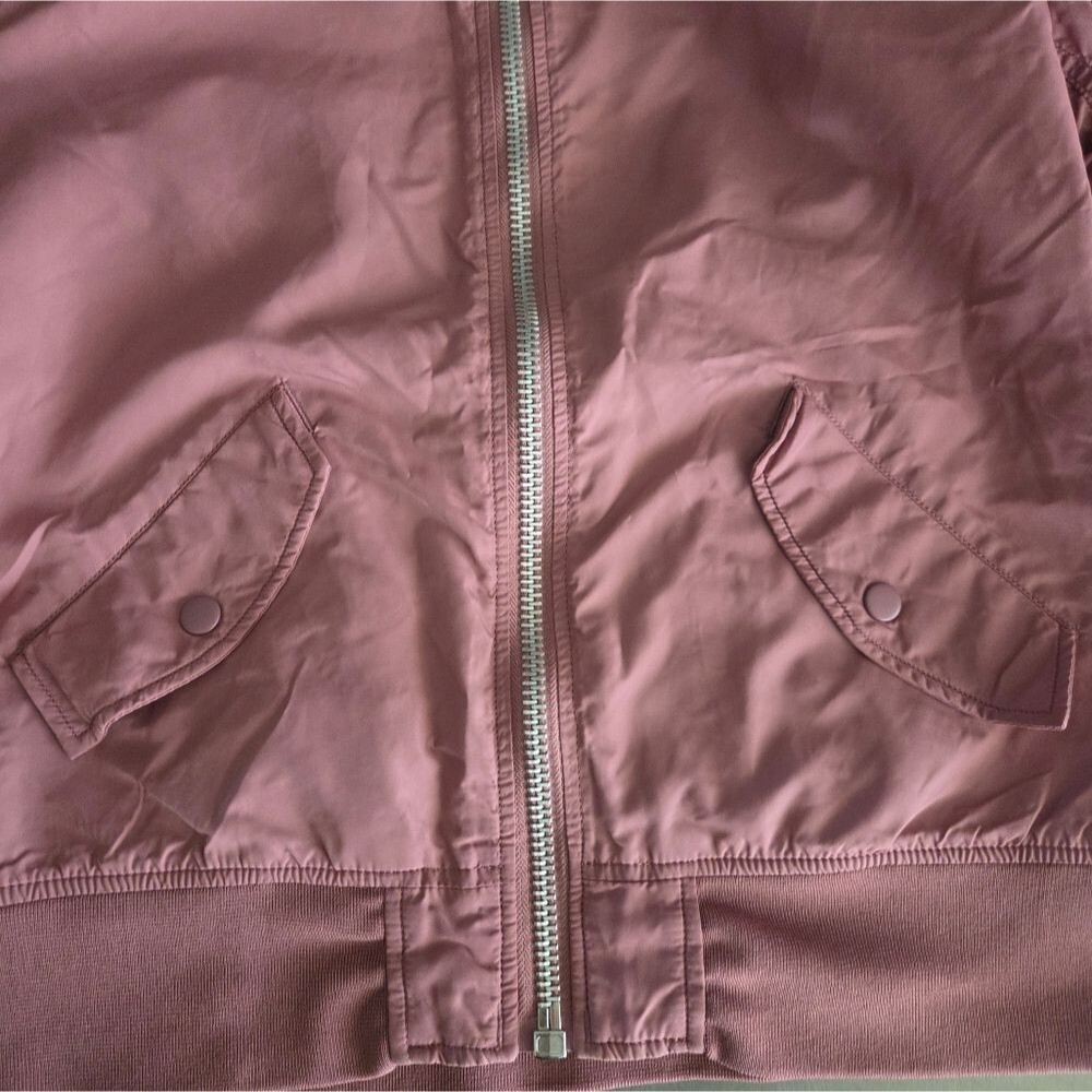 Alpha Industries Dusty Pink Nylon Flight Bomber Jacket Utility Medium - Picture 3 of 15